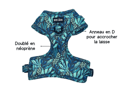 Ensemble “Dans la jungle” – Harnais, laisse et collier pour petit chien ou chat  79,99 $